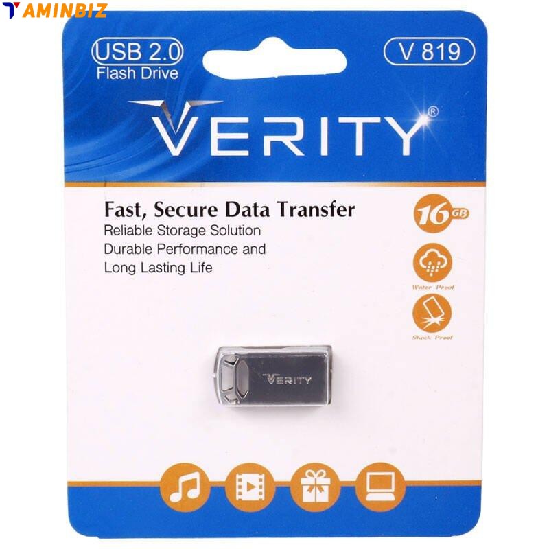فلش مموری وریتی مدل V-819 ظرفیت 16 گیگابایت با رابط USB 2.0